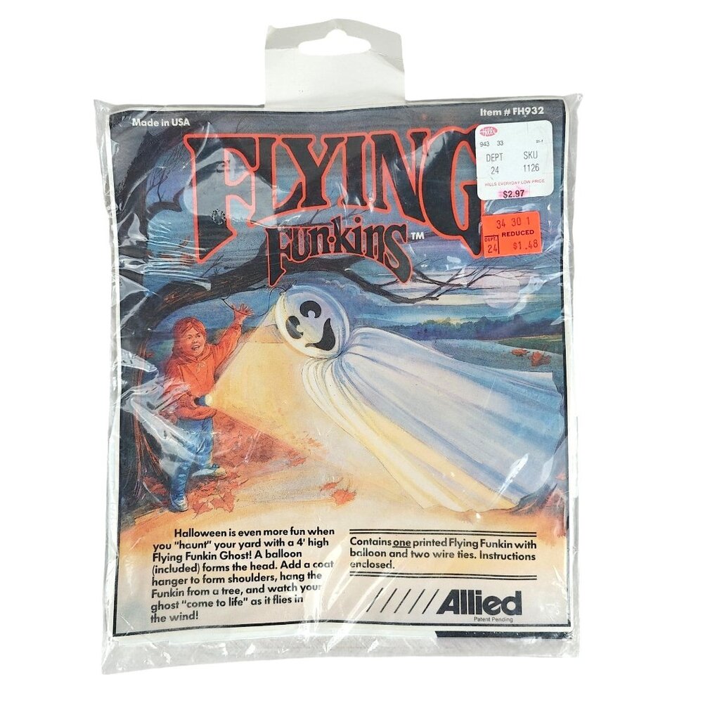 Vintage Flying Funkins Ghost Balloon Halloween Decoration Fun Scary Decor USA